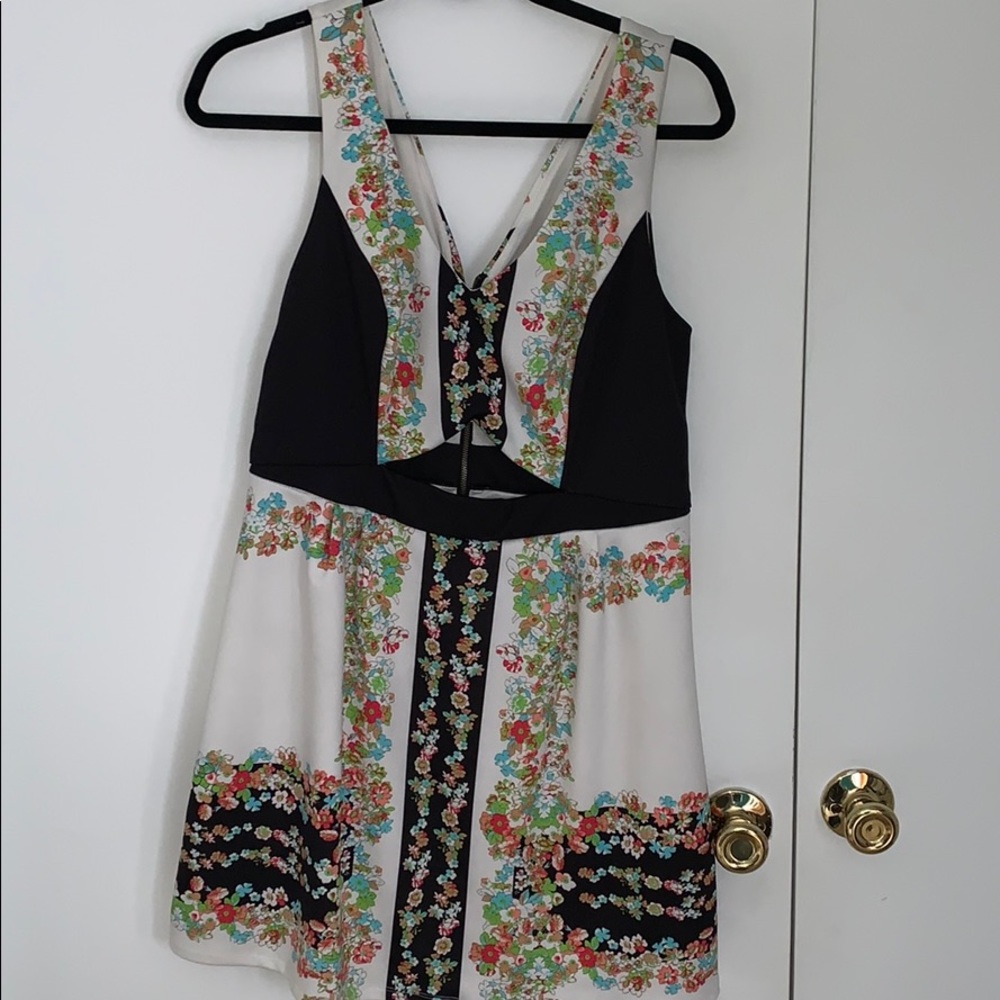 Cut out mini dress